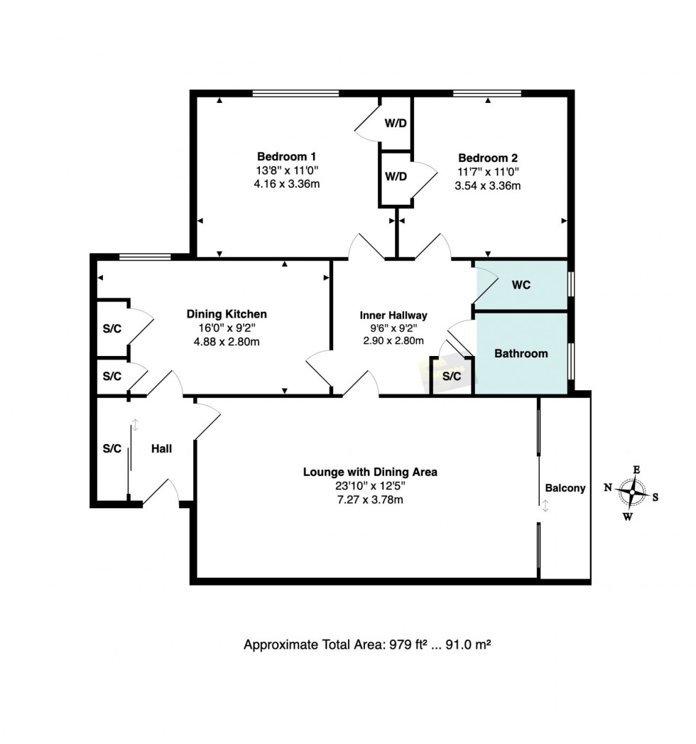 Floorplan for Clysbarton Court, Bramhall, SK7