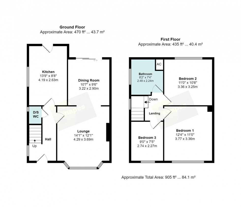 Floorplan for Ashley Drive, Bramhall, SK7