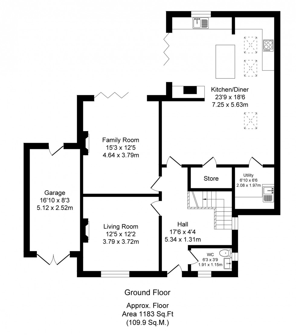 Floorplan for Moss Lane, Bramhall, SK7