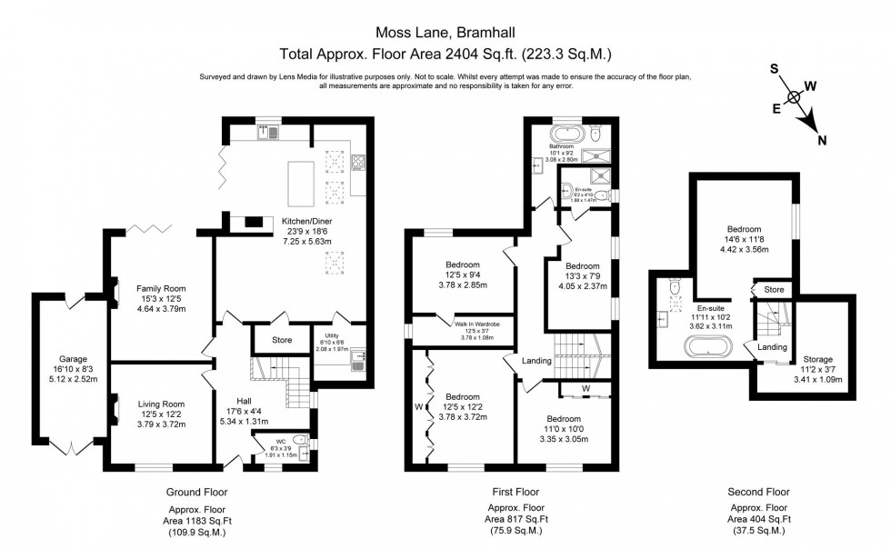Floorplan for Moss Lane, Bramhall, SK7