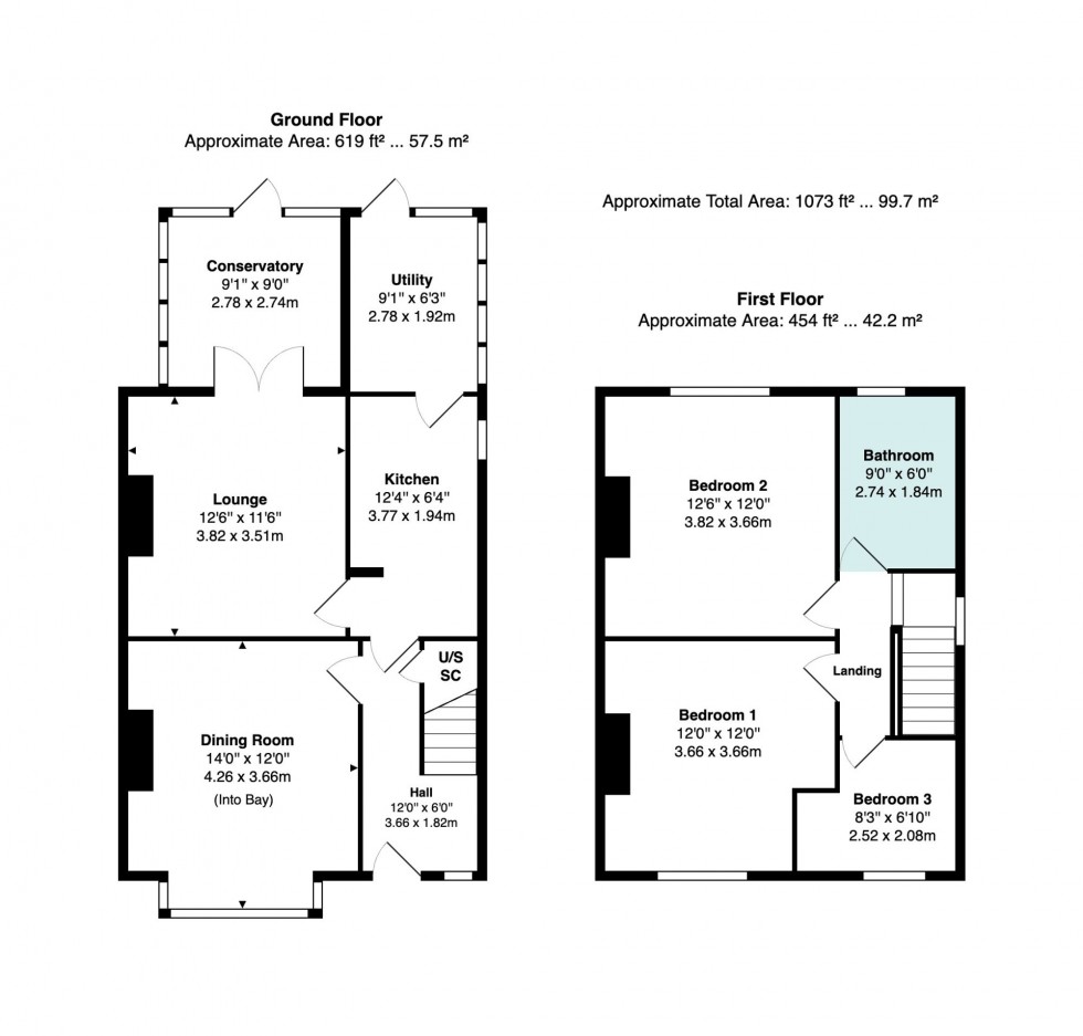 Floorplan for Crossfield Grove, Stockport, SK2