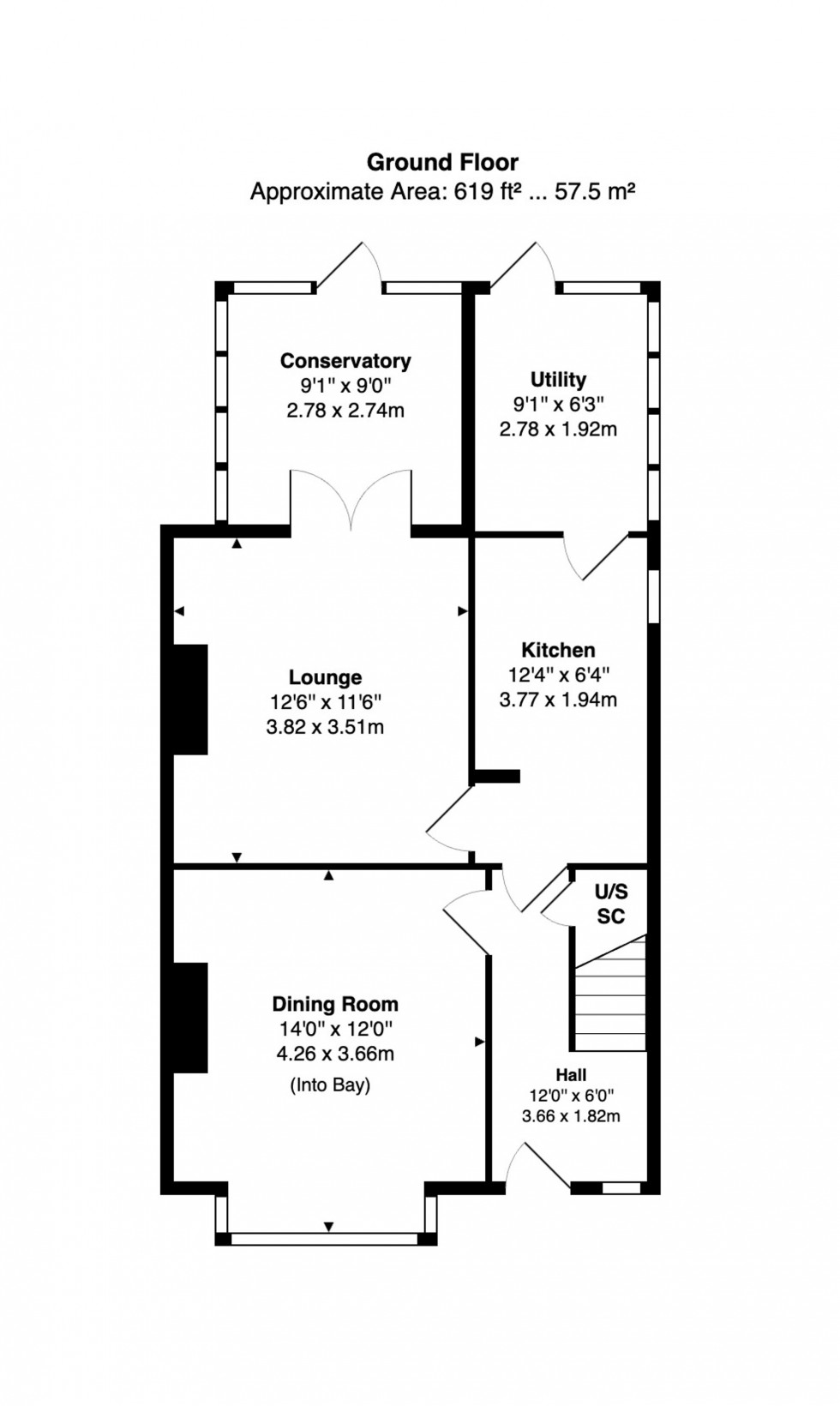 Floorplan for Crossfield Grove, Stockport, SK2