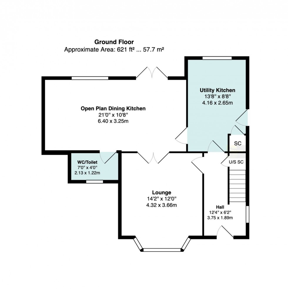 Floorplan for Severn Drive, Bramhall, SK7