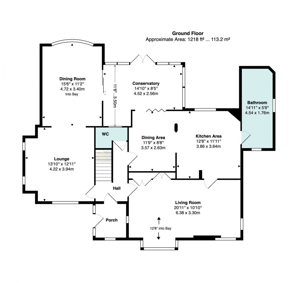 Floorplan for Hall Moss Lane, Bramhall, SK7