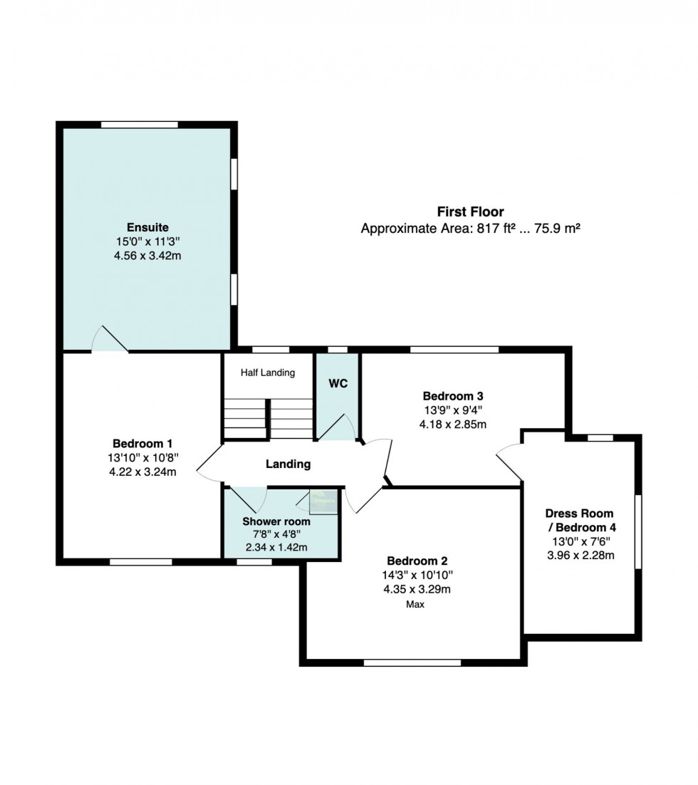 Floorplan for Hall Moss Lane, Bramhall, SK7