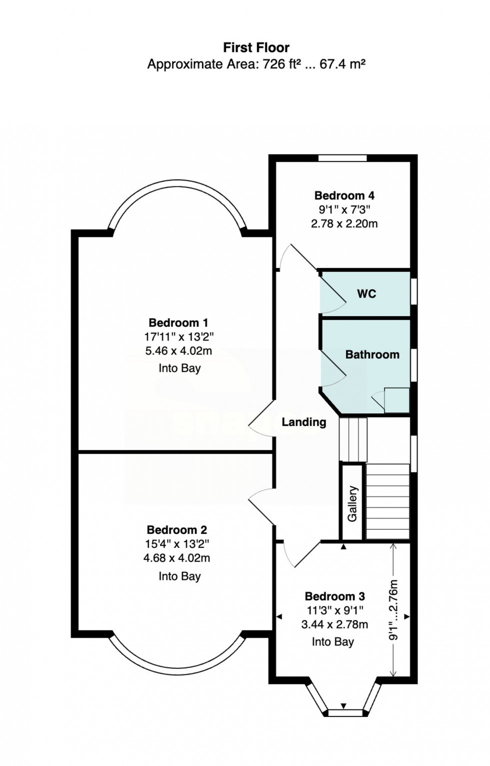 Floorplan for Brookdale Road, Bramhall, SK7