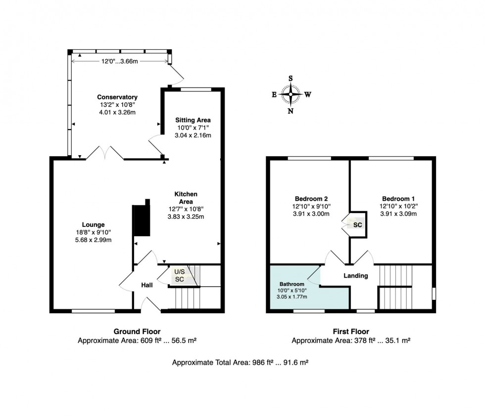 Floorplan for Rushton Drive, Bramhall, SK7