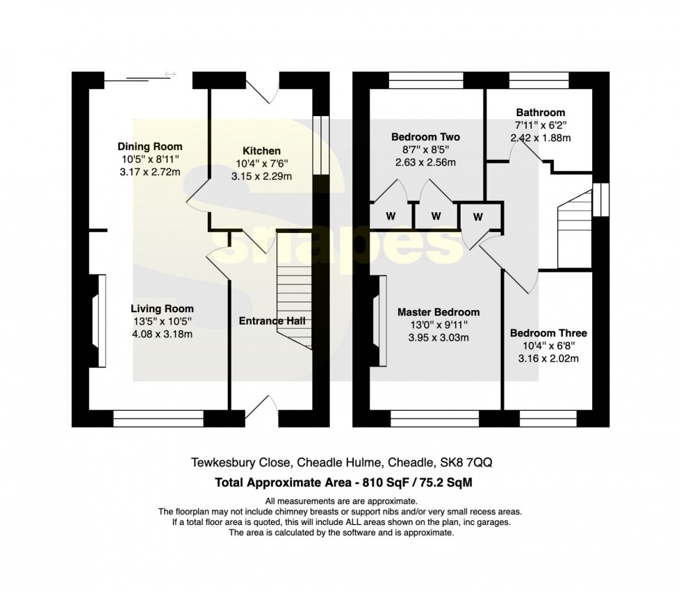 Floorplan for Tewkesbury Close, Cheadle Hulme, SK8