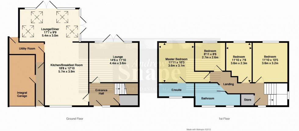 Floorplan for Boston Close, Bramhall