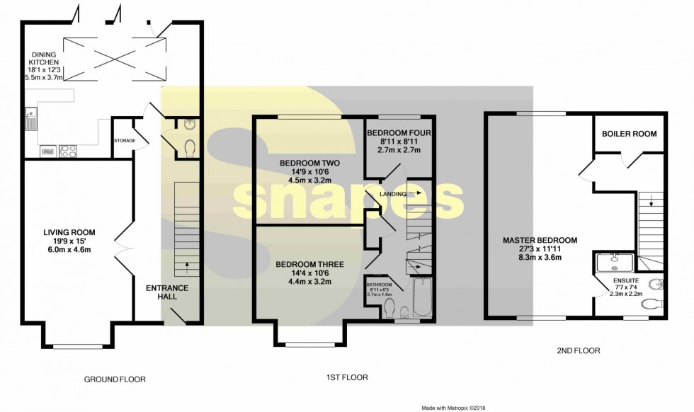 Floorplan for Manor Place, Cheadle Hulme