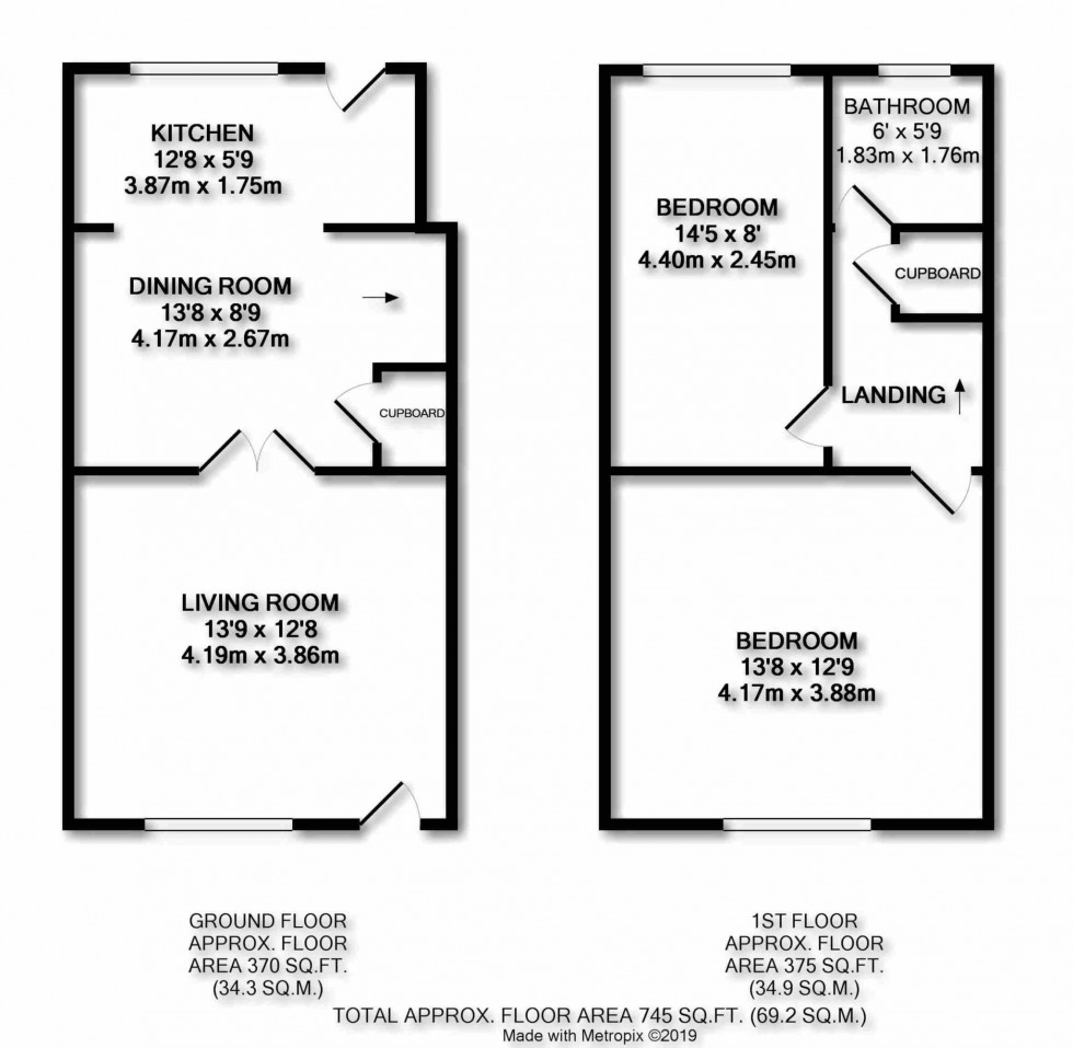 Floorplan for DICKENS LANE, POYNTON