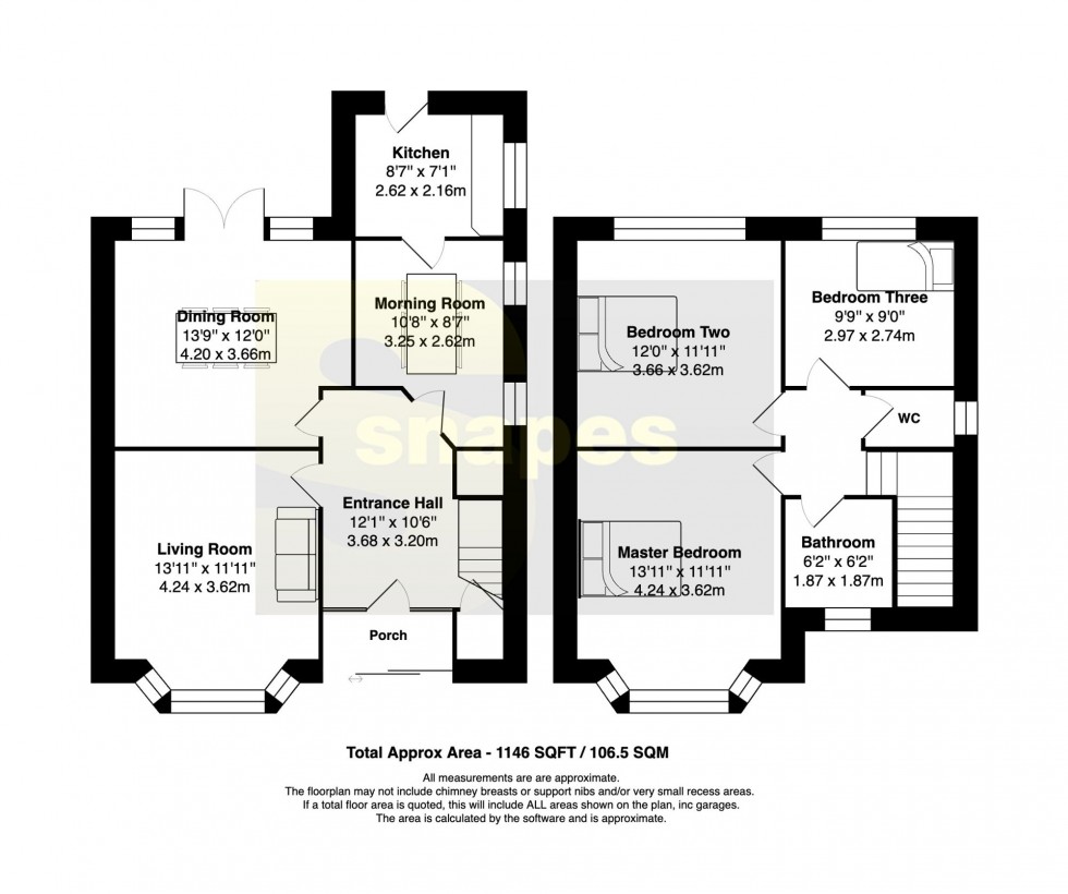 Floorplan for Balmoral Avenue, Cheadle Hulme, SK8