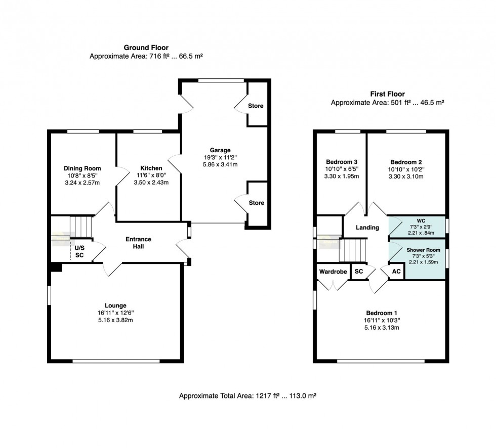 Floorplan for Eskdale Avenue, Bramhall, SK7