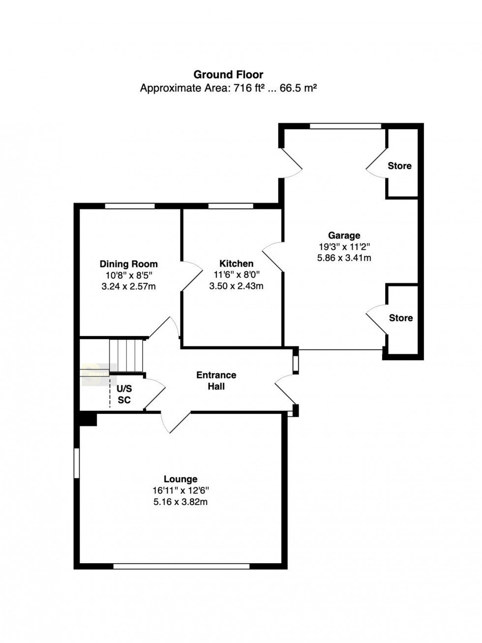 Floorplan for Eskdale Avenue, Bramhall, SK7