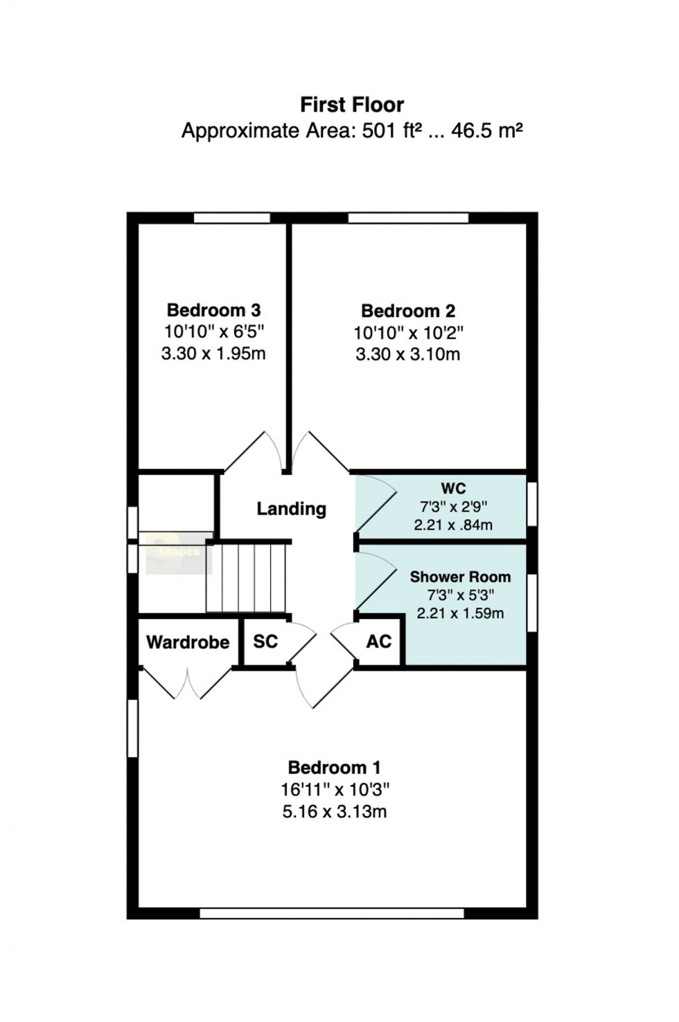 Floorplan for Eskdale Avenue, Bramhall, SK7