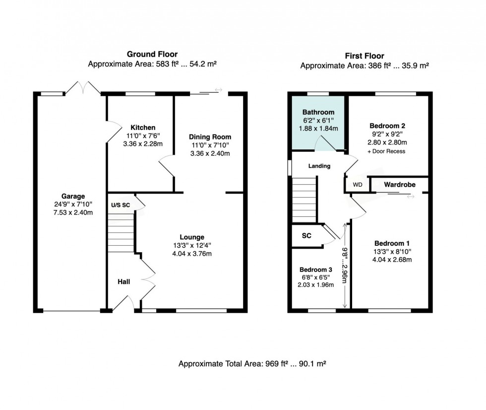 Floorplan for Alvington Grove, Hazel Grove, SK7