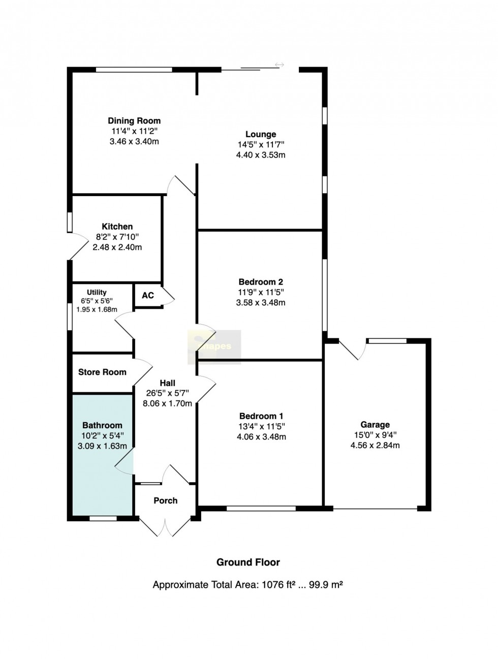 Floorplan for Bridle Road, Woodford, SK7