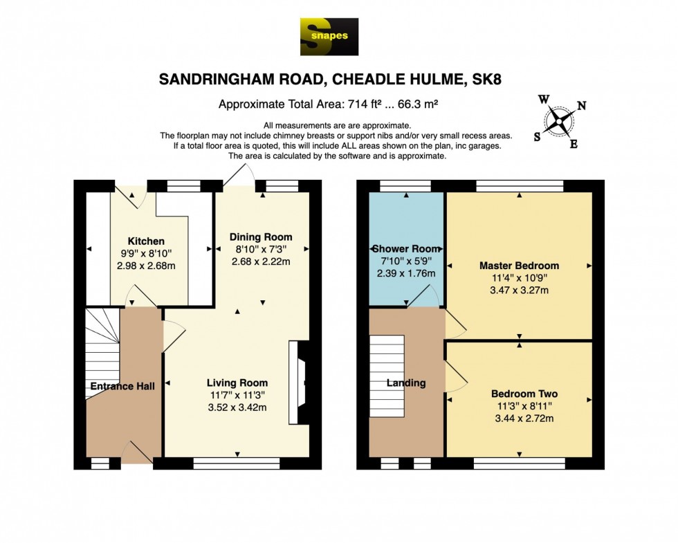 Floorplan for Sandringham Road, Cheadle Hulme, SK8