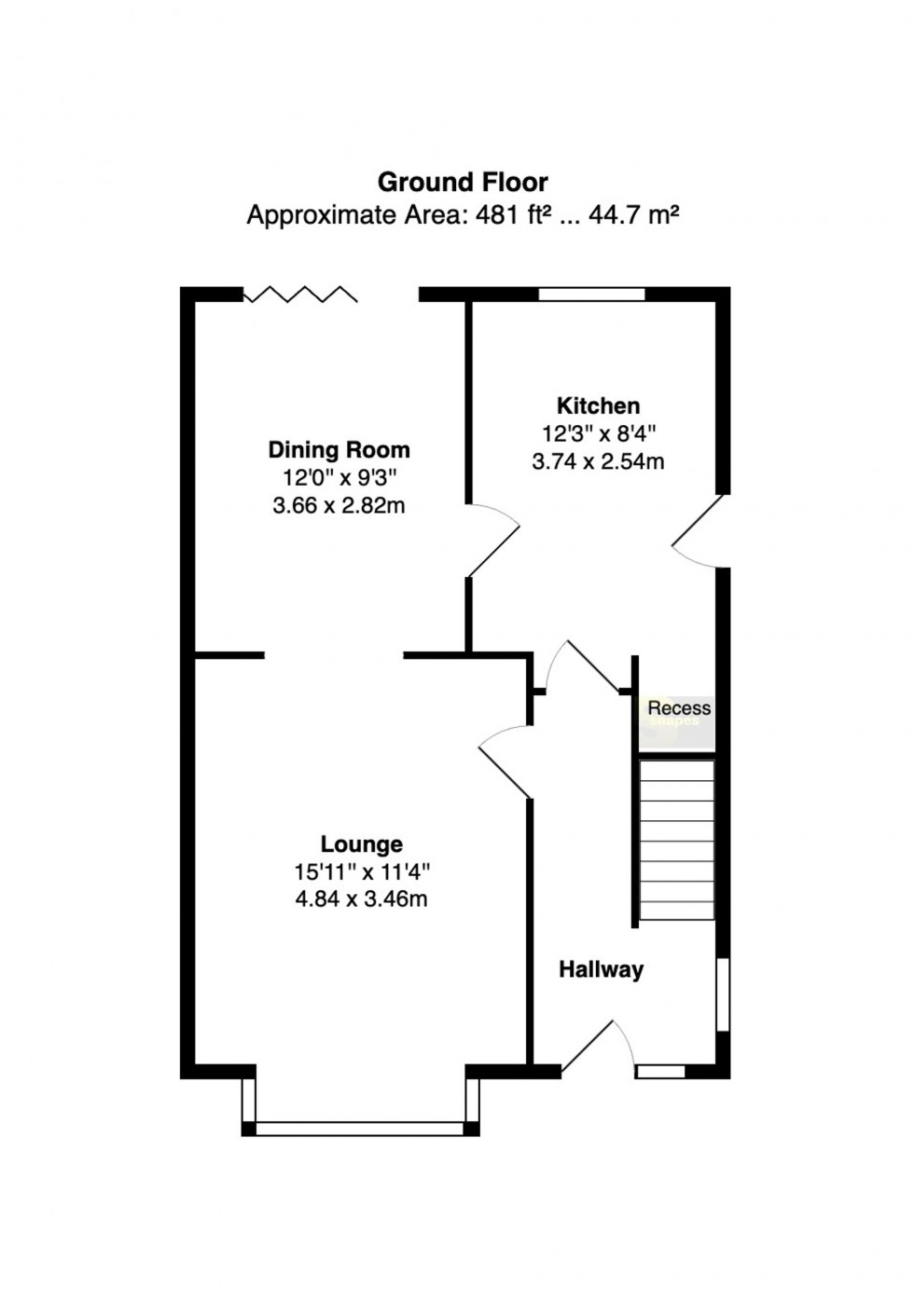 Floorplan for Meadway, Bramhall, SK7