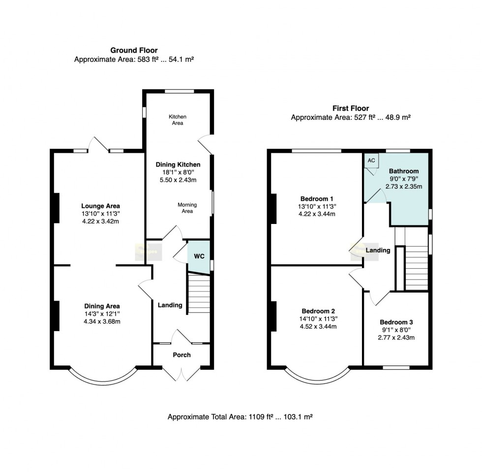 Floorplan for Barnfield Road East, Stockport, SK3