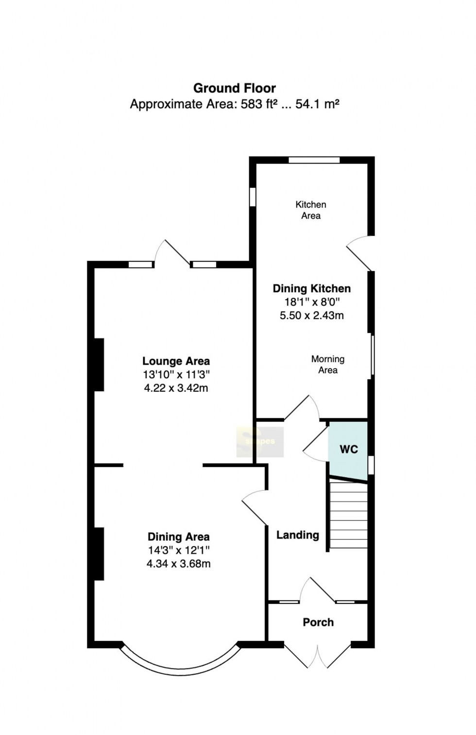 Floorplan for Barnfield Road East, Stockport, SK3