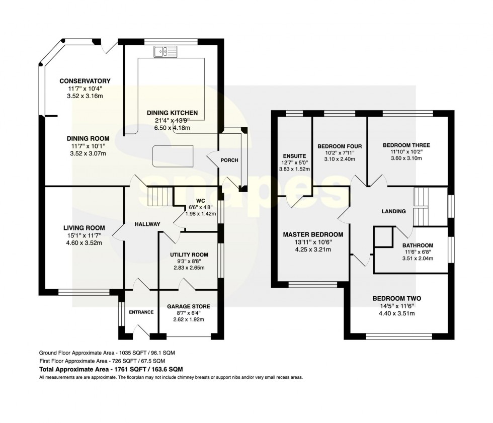 Floorplan for Brixham Avenue, Cheadle Hulme, SK8