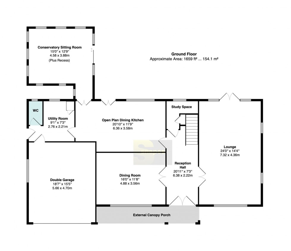 Floorplan for Broadoak Road, Bramhall, SK7