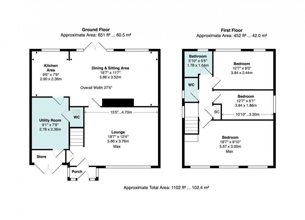 Floorplan for Eskdale Avenue, Bramhall, SK7