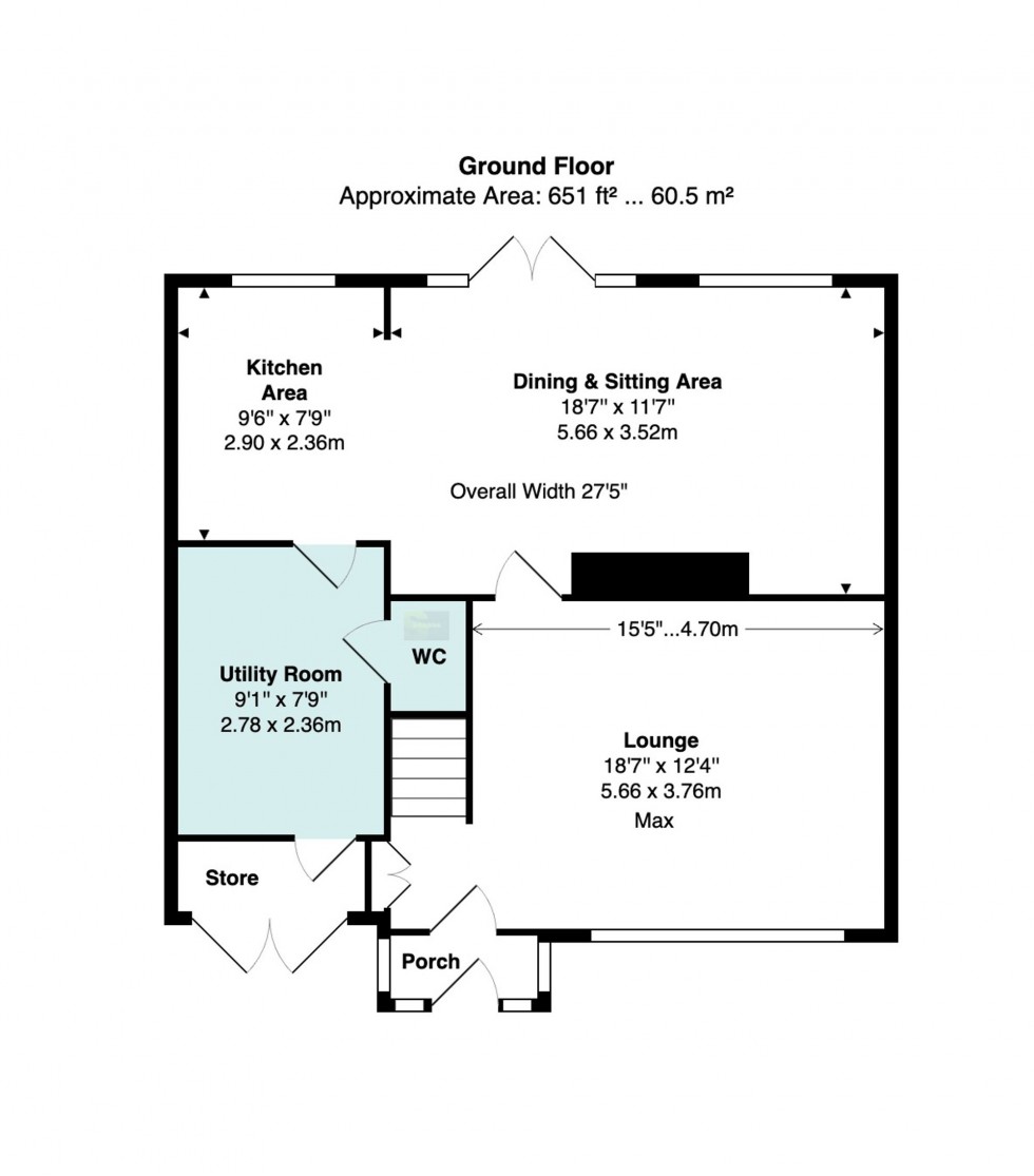 Floorplan for Eskdale Avenue, Bramhall, SK7