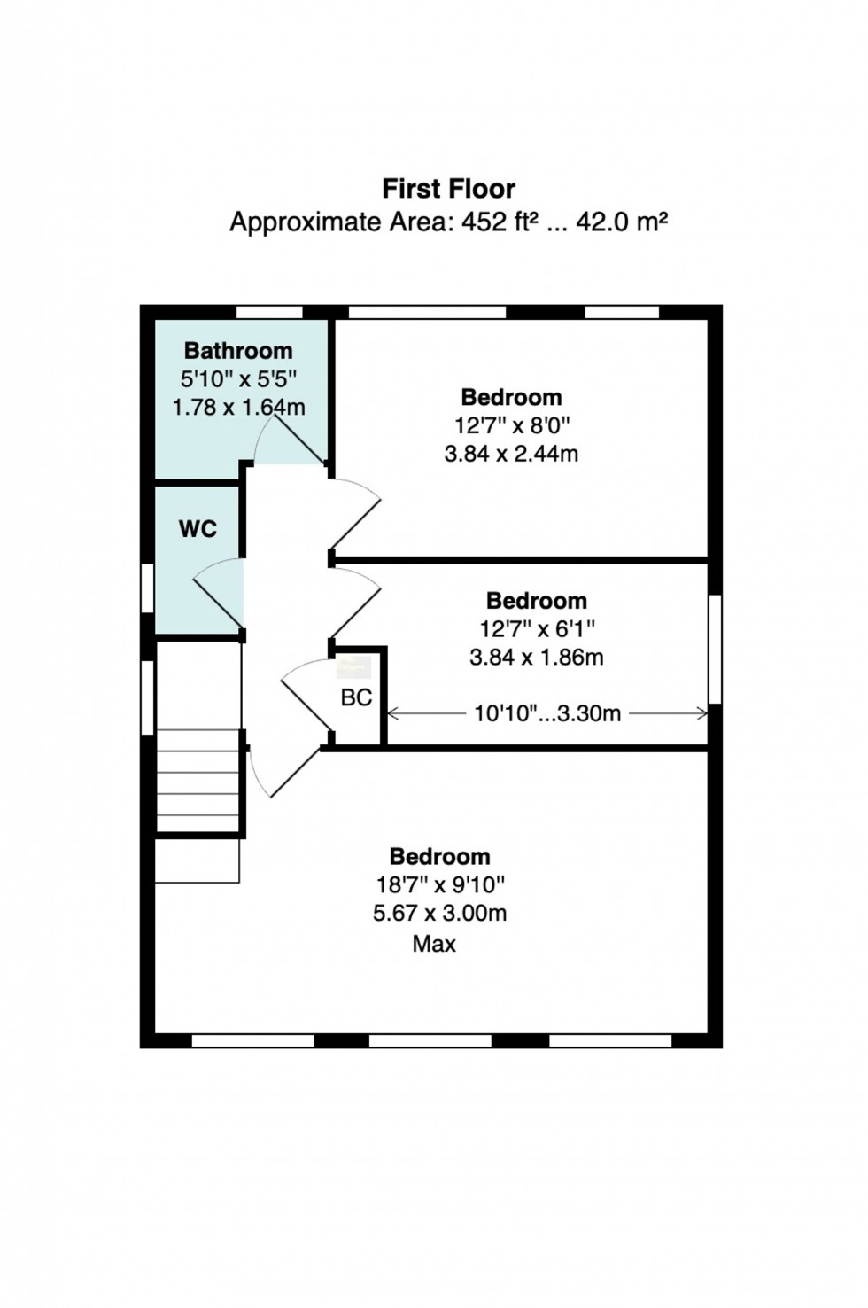 Floorplan for Eskdale Avenue, Bramhall, SK7