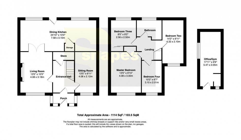 Floorplan for Roche Gardens, Cheadle Hulme, SK8