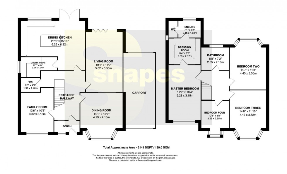 Floorplan for Southdown Crescent, Cheadle Hulme, SK8