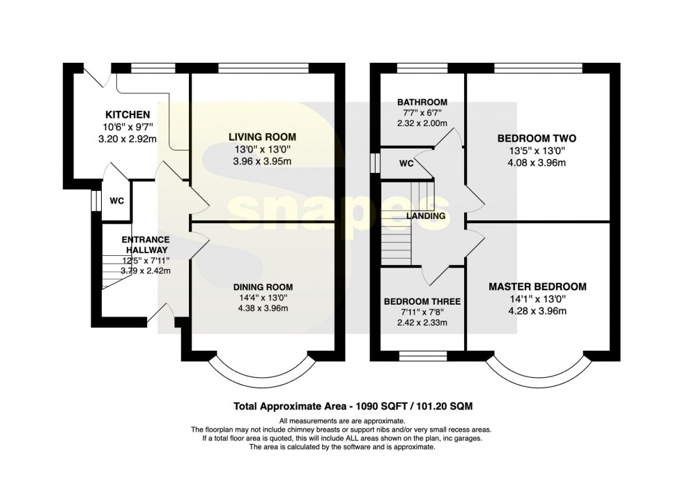 Floorplan for Vaudrey Drive, Cheadle Hulme, SK8