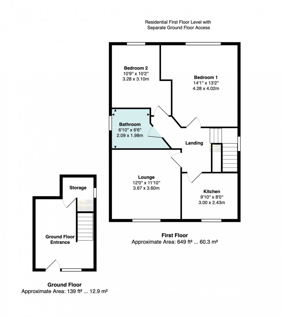 Floorplan for Robins Lane, Bramhall, SK7