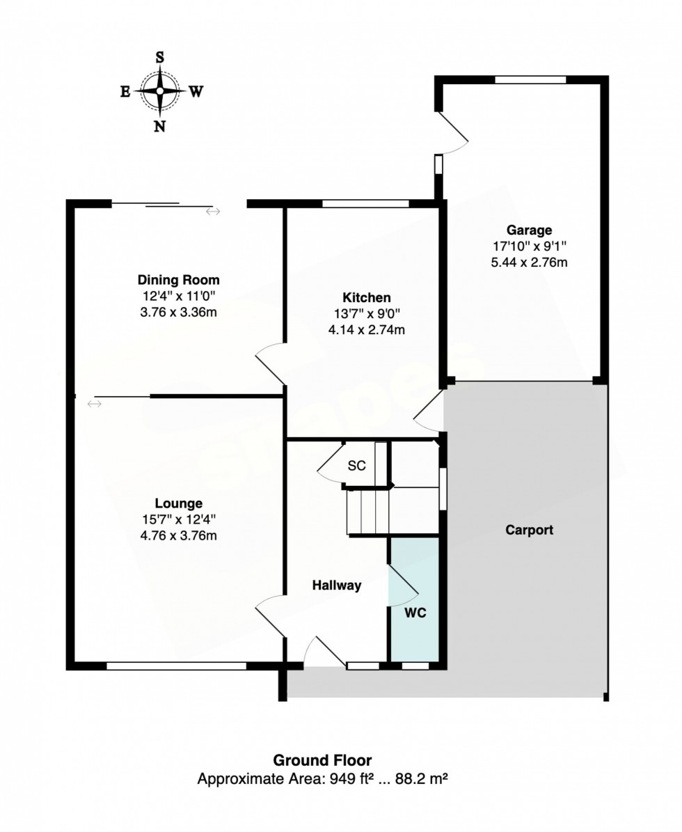 Floorplan for Longham Close, Bramhall, SK7