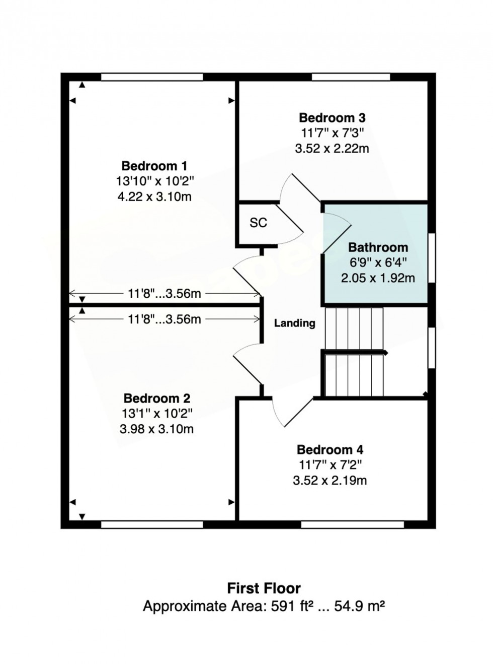 Floorplan for Longham Close, Bramhall, SK7