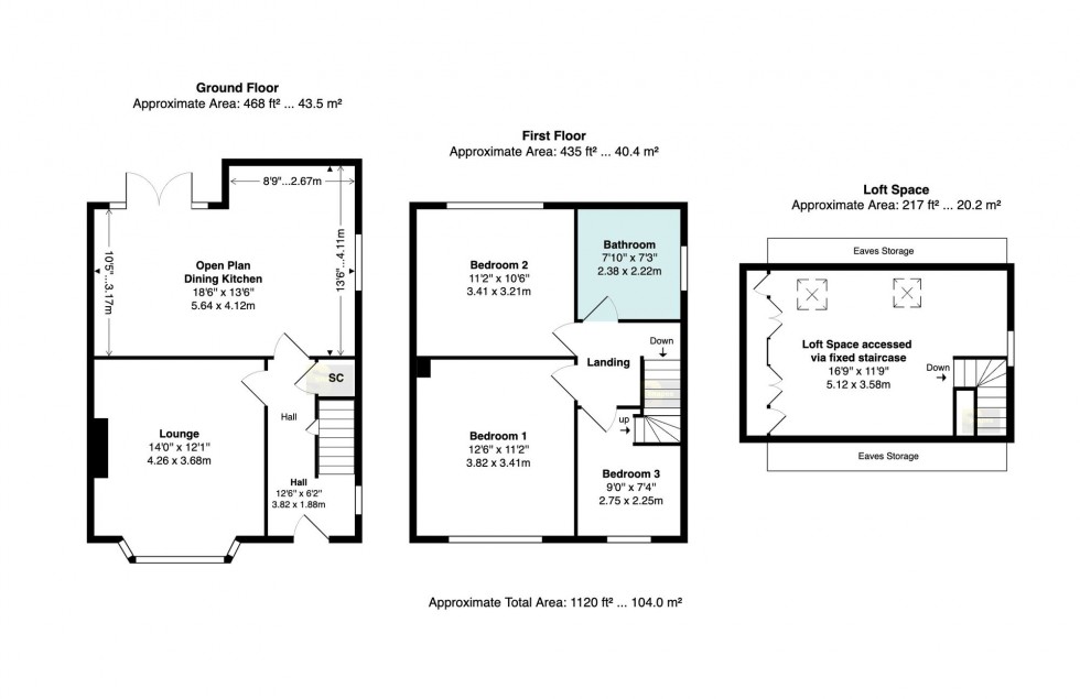 Floorplan for Ashley Drive, Bramhall, SK7