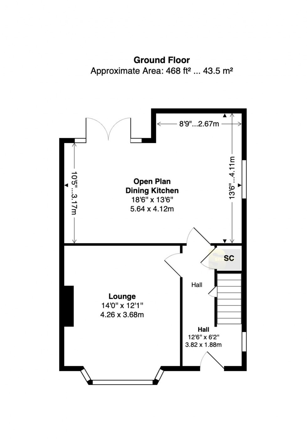 Floorplan for Ashley Drive, Bramhall, SK7