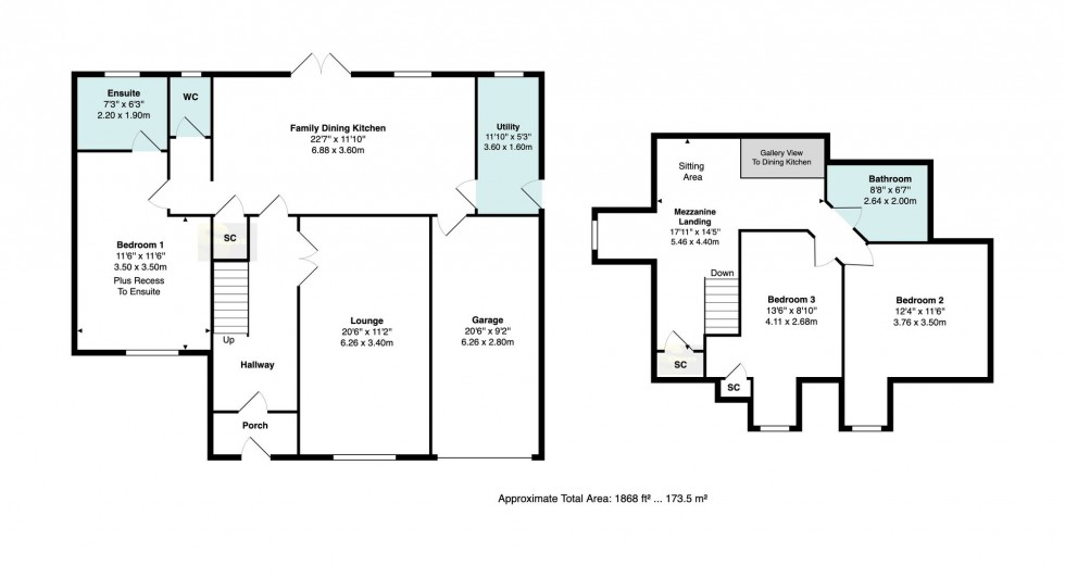 Floorplan for Victoria Way, Bramhall, SK7