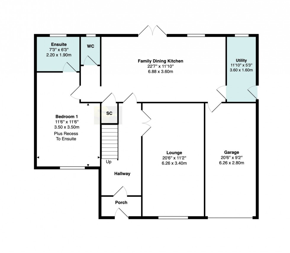 Floorplan for Victoria Way, Bramhall, SK7