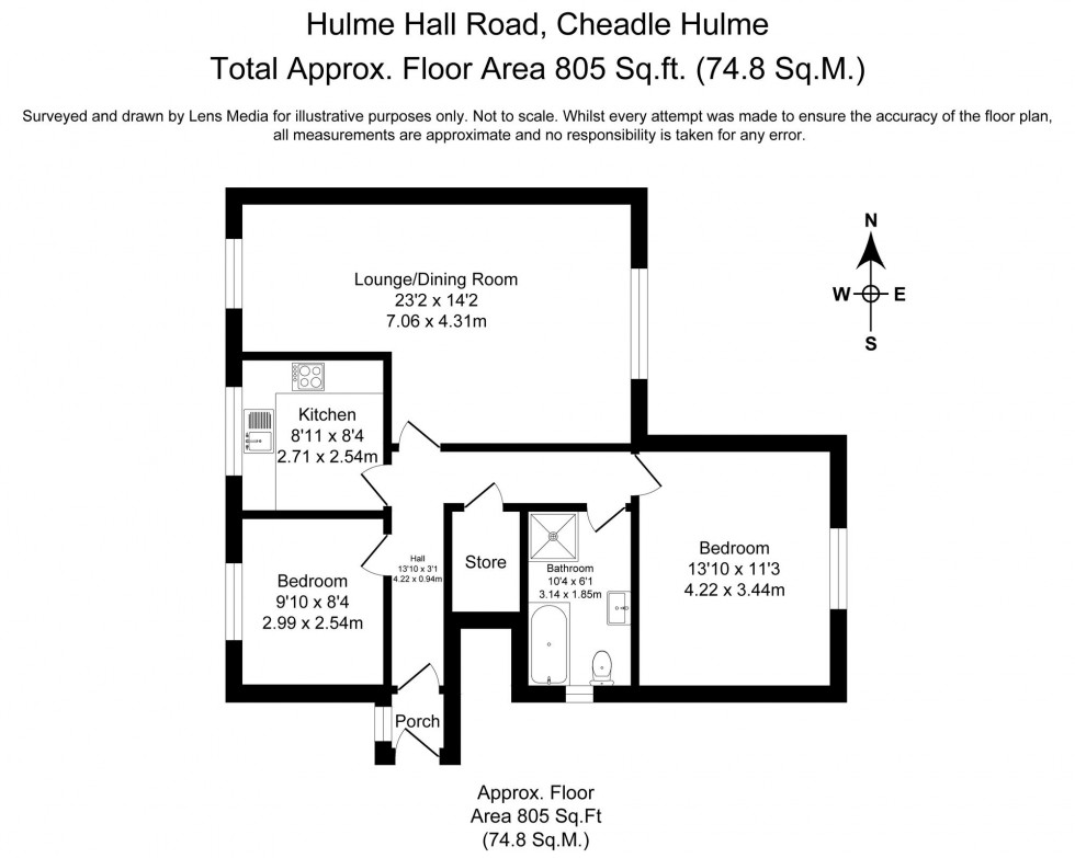 Floorplan for Hulme Hall Road, Cheadle Hulme, SK8