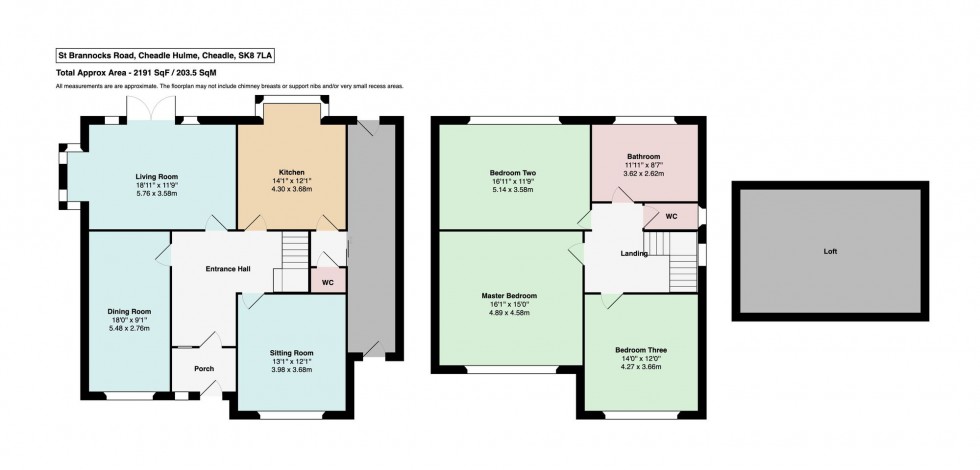 Floorplan for St. Brannocks Road, Cheadle Hulme, SK8