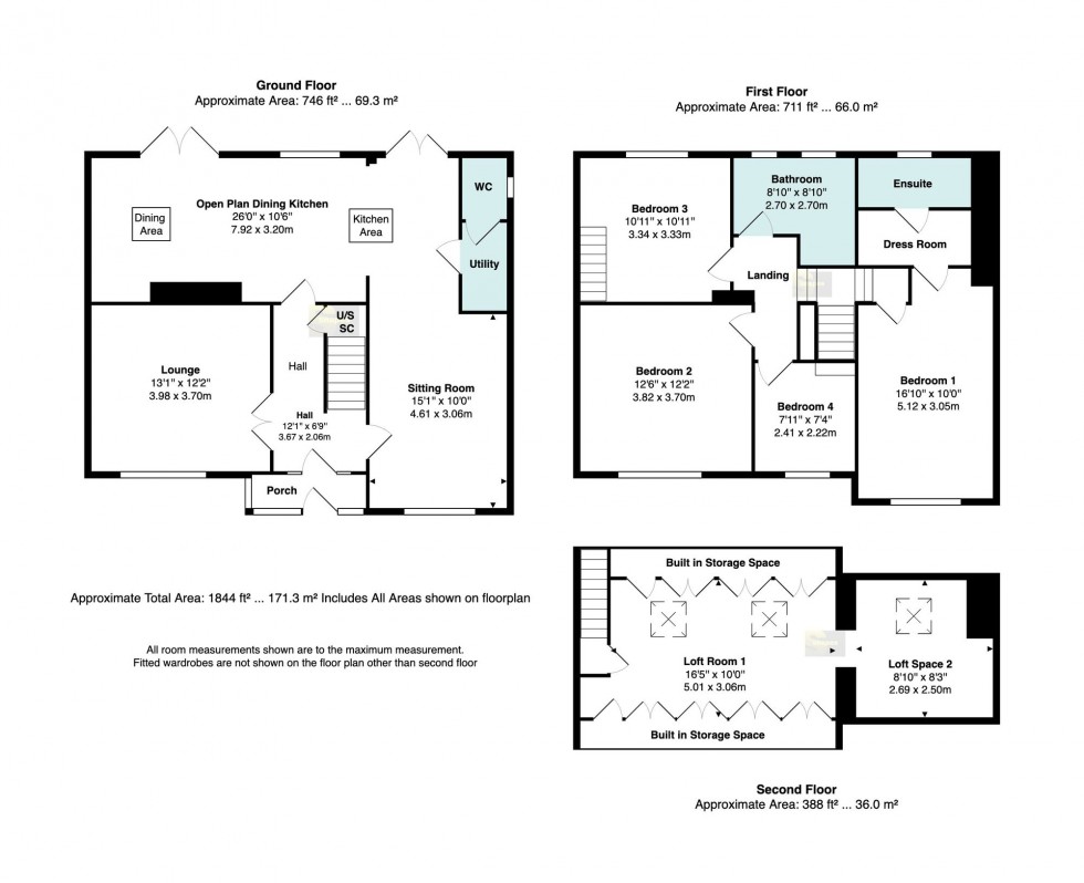 Floorplan for Glandon Drive, Cheadle Hulme, SK8