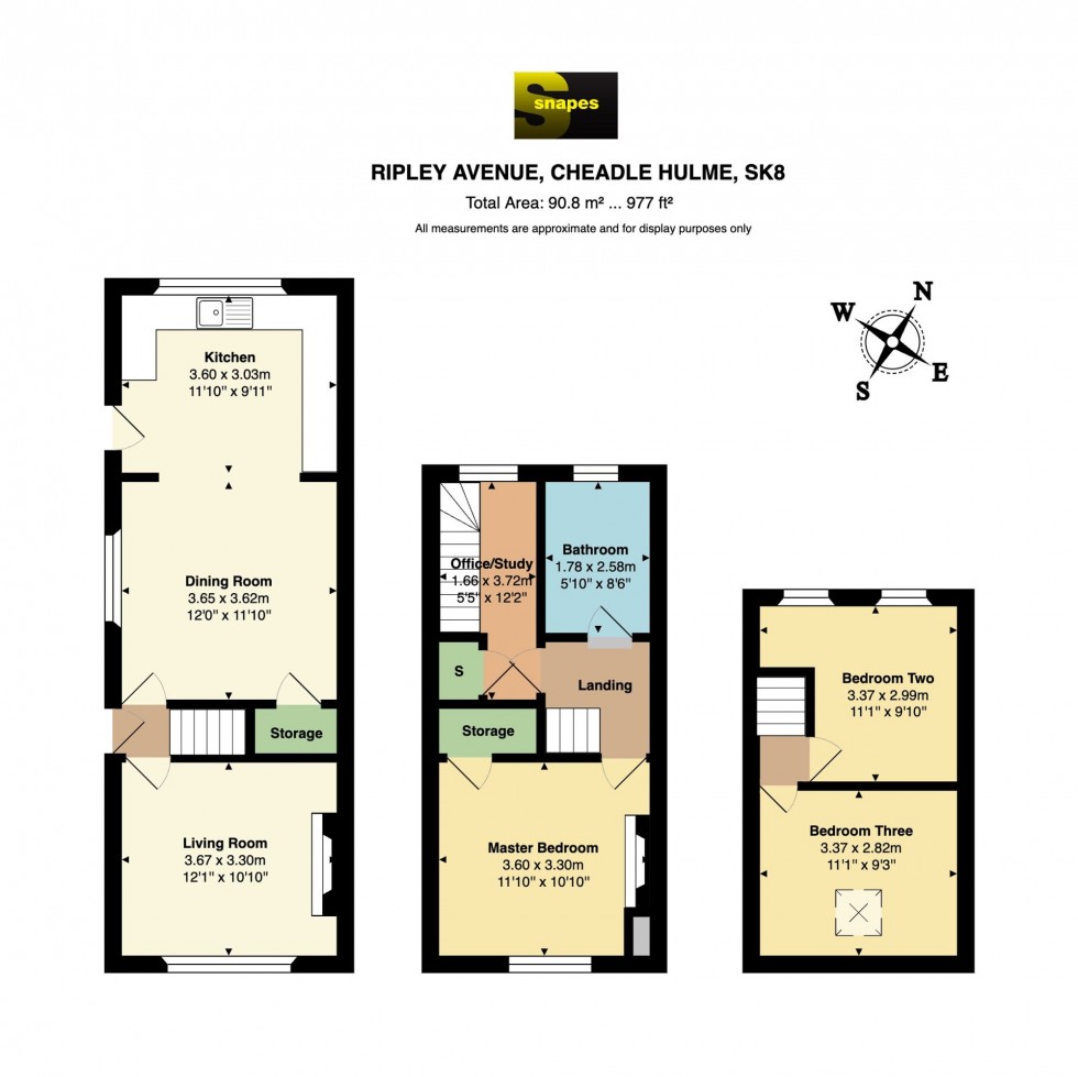 Floorplan for Ripley Avenue, Cheadle Hulme, SK8