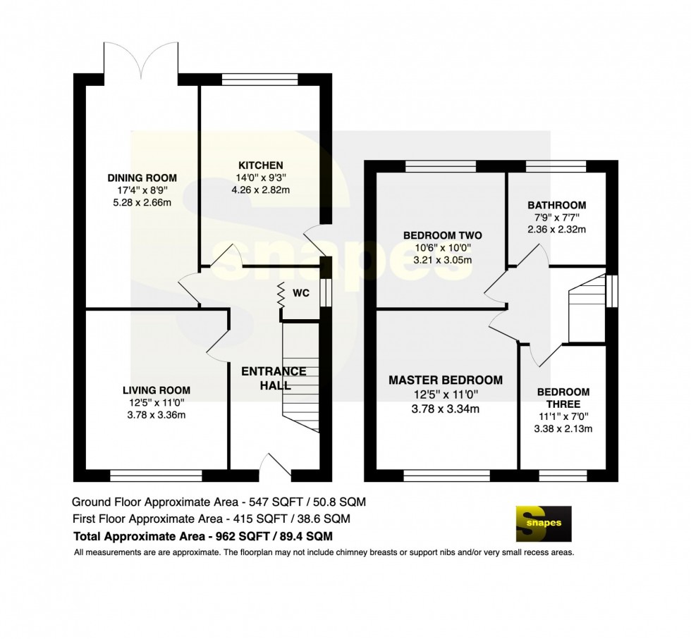 Floorplan for Brabant Road, Cheadle Hulme, SK8