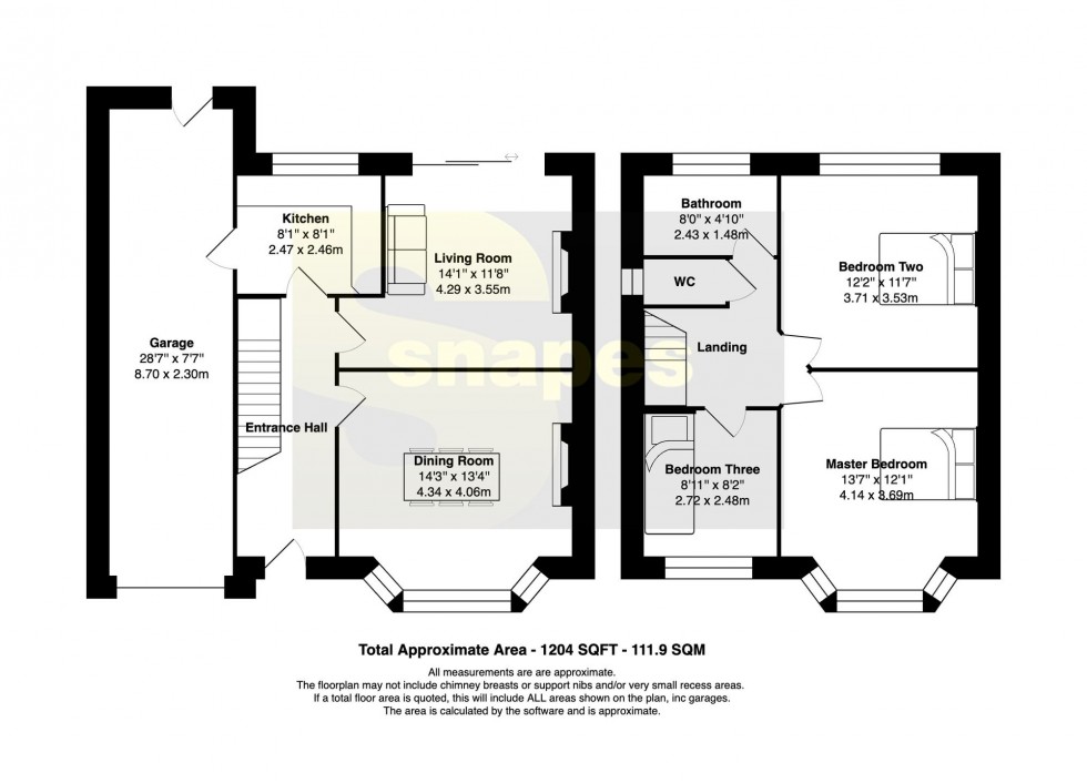 Floorplan for Pownall Road, Cheadle Hulme, SK8