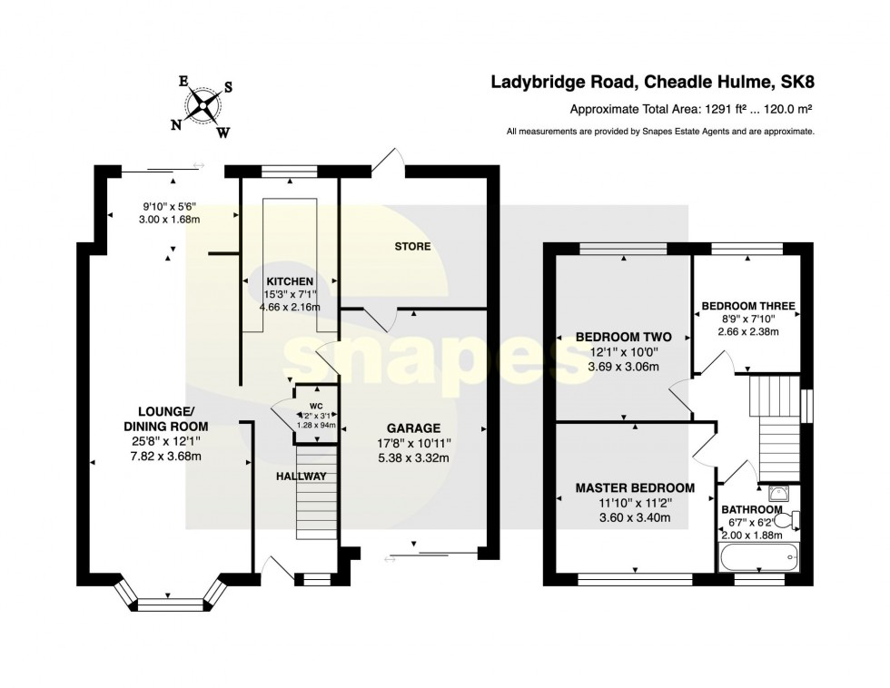 Floorplan for Ladybridge Road, Cheadle Hulme, SK8