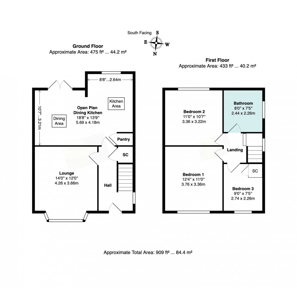 Floorplan for Ashley Drive, Bramhall, SK7