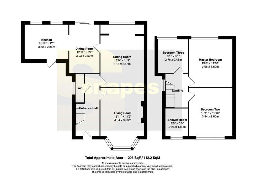 Floorplan for Heathbank Road, Cheadle Hulme, SK8