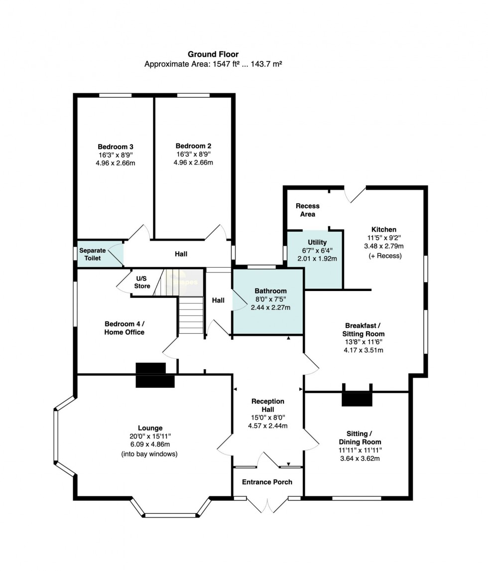 Floorplan for St. Michaels Avenue, Bramhall, SK7